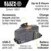 Modular Battery for Hard Hat Turbo Fan, for 60155, 60821